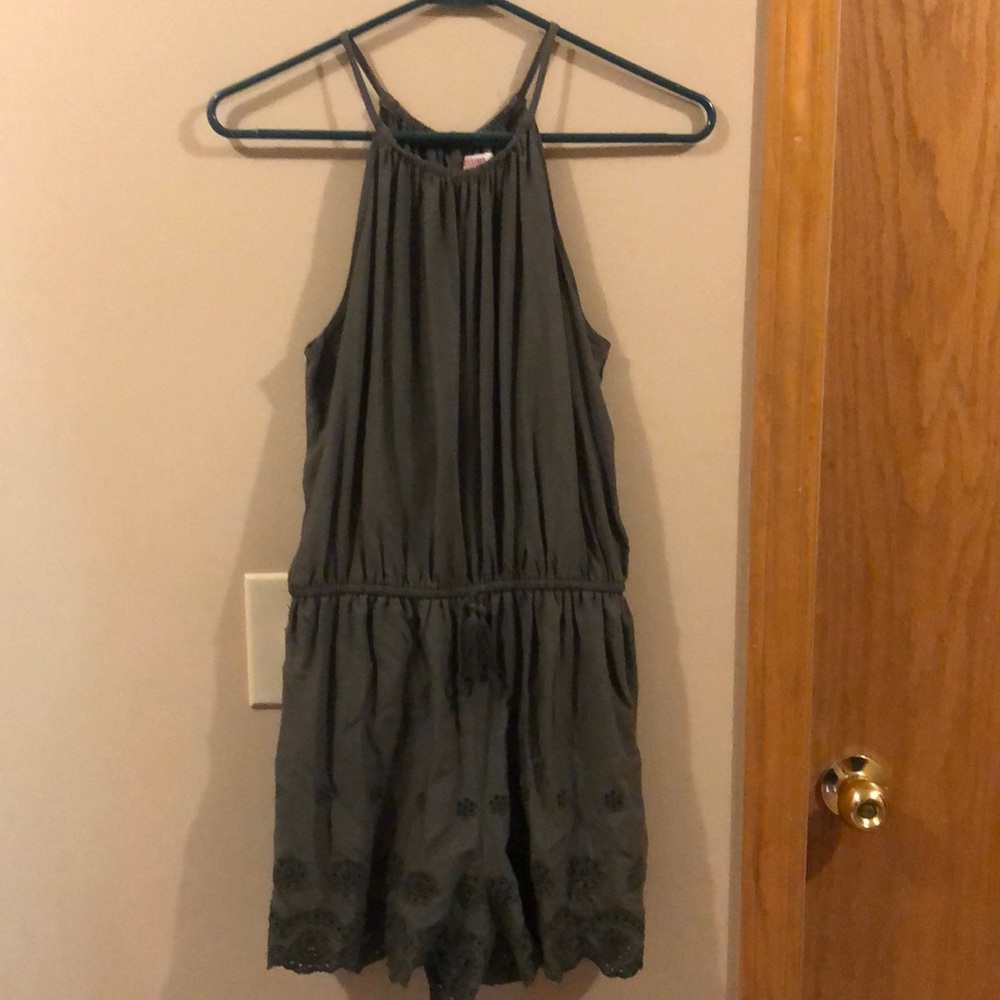 Mossimo Romper Army Green